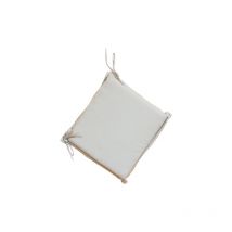 Tuttacasa - Coussin pour chaises et fauteuils e'te' 6 pcs 38x41 cm e'paisseur 5 cm couleur e'cru pour jardin exte'rieur