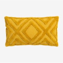 Coussin rectangulaire en coton (30x50 cm) Jerry Sklum Moutarde