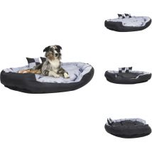 Vidaxl - Coussin réversible lavable pour chien Gris et noir 150x120x25cm - Panier Pour Chien - Lit Pour Chien - Coussin Pour Chien - Literie Pour
