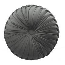 Fei Yu - Coussin rond épais en velours Coussin rond plissé