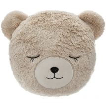 Coussin rond fur ours
