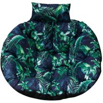 Blomster - Coussin rond pour le cocon d'une balançoire suspendue leaves