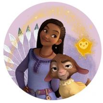 Coussin Rond - Wish, Asha et La Bonne Etoile 35x35 cm
