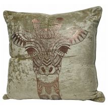 Coussin Savane Girafe - Nos Envies Déco - Doré