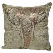 Coussin Savane Éléphant - Nos Envies Déco - Doré