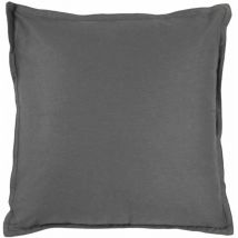Toile de toscane - Coussin 100% coton gris 40x40