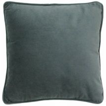 Velvet - Coussin en velours gris foncé 40x40 - Gris foncé