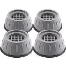 Coussinets anti-vibrations pour machine à laver 4 pièces anti-chocs et anti-bruit Support pour lave-linge séchant Coussinets anti-marche