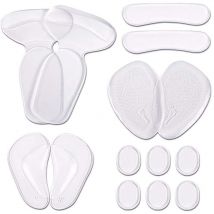 Coussinets de Talon Haut, Empiècements de Doublure de Talon, Coussins de Talon Antidérapants, Talonnettes pour Femmes, Semelles de Chaussure de Pied,
