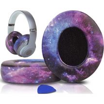 Coussinets d'oreille, Applicable Oreillettes de Remplacement pour Beats Studio 3 et Studio 2 Casque Circum-aural, Cache-Oreilles Couverts en Cuir