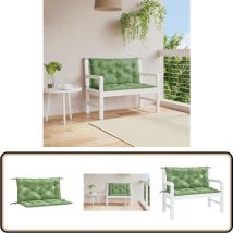 Coussins de banc de jardin lot de 2 motif de feuilles - Coussin De Banc - Coussin D'extérieur - Coussin Jardin - Décorations Intérieures - Décoration
