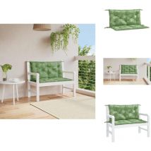 Coussins de banc de jardin lot de 2 motif de feuilles - Coussin De Banc - Coussin D'extérieur - Coussin Jardin - Décorations Intérieures - Décoration