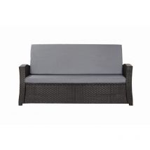 Coussins de canapé meubles de jardin en résine tressée Gris, Coussins balançoire d'extérieur 130x50x50cm Coussin de banc extérieur -Slim