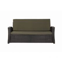 Setgarden - Coussins de canapé meubles de jardin en résine tressée Vert, Coussins balançoire d'extérieur 170x60x50cm Coussin de banc de jardin 3