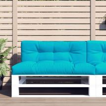 Lot de 2 Coussins de palette Moderne - Coussin pour Meuble - turquoise tissu Vidaxl