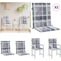 Coussins de chaise de jardin à dossier bas lot de 2 - Coussin De Chaise - Coussin Exterieur - Coussin Jardin - Coussin Patio - Coussin Confortable