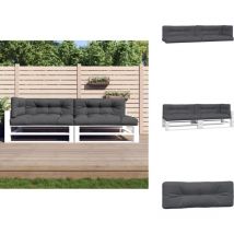 Coussins de palette 5 pcs anthracite tissu - Coussin De Palette - Coussins De Palette - Coussin - Coussin Extérieur