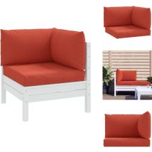Coussins de palette lot de 3 rouge mélangé tissu - Coussins De Terrasse - Coussins Exterieurs - Coussins Décoratifs - Coussins Rouges - Coussins