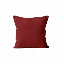 Housse de coussin unie 40x40 cm ALIX rouge, par Soleil d'ocre