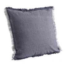 Coussin en coton avec franges