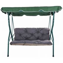Setgarden - Coussins pour balancelle extérieur 160 x 60 x 50cm, Coussins de balancelle 3 places Marine