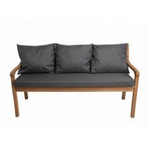 Setgarden - Coussins pour banc 150x60x7/3x50x56cm, coussins pour Banquette jardin Anthracite, coussins pour banc interieur, Coussins 3places pour
