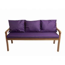 Coussins pour banc 150x60x7/3x50x56cm, coussins pour Banquette jardin Violet, coussins pour banc interieur, Coussins 3places pour balancelle