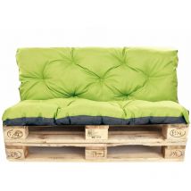Setgarden - Coussins palettes 120x80 Assise et Dossier 120x50cm,coussins de canapé de jardin Chaux, coussins de palette, coussin palette exterieur