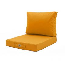 Deco Arts - Coussins pour salon de jardin déhoussable 50x50cm Jaune