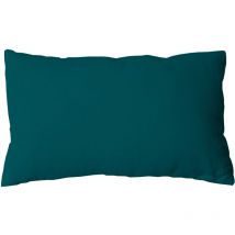 Coussin non déhoussable en coton uni Vert emeraude 30x50 cm