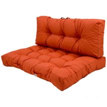 Deco Arts - Lot coussins extérieur pour palette orange 120x80 Imperméables Anti-UV decoarts