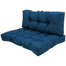 Deco Arts - Lot coussins extérieur pour palette bleu pétrole 120x80 Imperméables Anti-UV decoarts