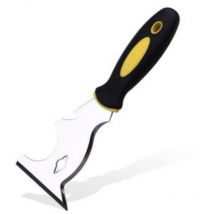 Couteau à mastic multifonctionnel en acier inoxydable, spatule de polissage miroir professionnelle en plastique épaissi, spatule à couteau à mastic