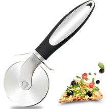 Tuserxln - Couteau à Pizza,Roulette à Pizza avec Poignée Antidé Rapante, Trancheuse Professionnel, Antiadhésif et sans rouille