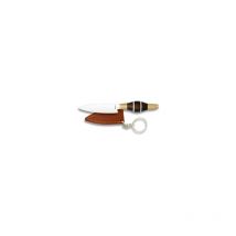 Couteau Albainox. Étui En Cuir. Bois.5.5