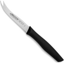 Couteau à fromage Arcos Nova 188700 en acier inoxydable Nitrum et mango Polypropylène, lame noire de 10,5 cm avec couvercle et boîte de présentation.