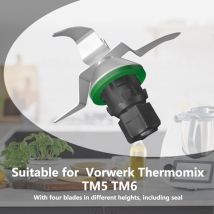 Couteau Lame de Rechange pour Thermomix TM5 Et TM6 de Vorwerk, Lame pour Robot Thermomix Vorwerk TM5 et TM6