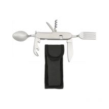 Martinez Albainox - Couteau multifonction Mango Abs avec lame en acier inoxydable 6 fonctions comprend une housse en nylon 11021.