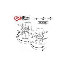 Gianni Ferrari - Couteau plat supérieur tondeuse 01.33.01.0140