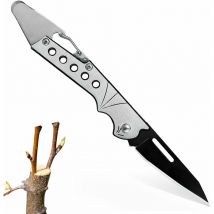 Couteau Serpette Pliant-Couteau de Greffage Professionnel-Couteau de Jardin Pliable-Couteau de Jardinage de Greffage-Couteau de Poche