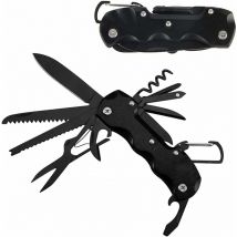 Ersandy - Couteau Suisse, Taozoey Couteau Multifonction 12 en 1, Couteau de Poche Suisse, Swiss Couteau avec Tournevis, Tire-Bouchon, Couteau Pliant,