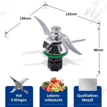 Couteau Thermomix TM5/TM6, Lame pour Robot Thermomix Vorwerk TM5/TM6, Pièce Détachée et Accessoire de Rechange,Accessoires cuisine et cuisson Ouylaf
