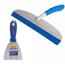 Couteau us à enduire Semin 10 cm et une raclette à lisser Semin 30 cm