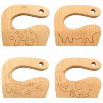 Ensoleille - couteaux de cuisine en bois pour enfants Couteaux de sécurité pour enfants Couteaux de cuisine en bois