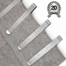 Jalleria - Couture Lot de 20 Pinces en Acier Inoxydable Ourlet Clips 7,6 cm Mesure Règle de matelassage pour Wonder Clips, l'Épinglage et marquer Les