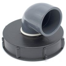 Multitanks - Couvercle 15cm avec coude pvc 90° pour cuve ibc 1000 litres 2'' x 63mm