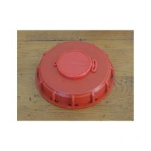 Multitanks - Couvercle 15cm pour cuve 1000L avec ouverture centrale, couleur rouge
