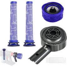 Vuszr - Couvercle arrière du moteur + filtre hepa arrière + remplacement du jeu de filtre pour Dyson V6 DC58 DC59 DC61 DC62 DC74 Accessoires de