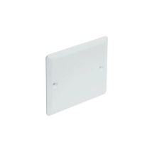 Quadratischer Deckel zum Anschrauben 85x85mm für Einbaudosen Durchmesser 67mm.