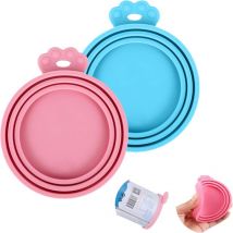 Grid Cool - Couvercle Conserve - Pet Food Can Lids - Couverture en Silicone Pour Animaux - Couvercles Silicone de Conserve Pour Chien Chat
